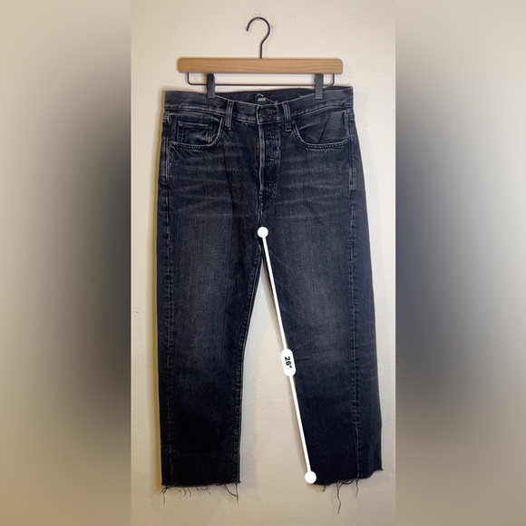 Edwin Black High Rise Tash Relaxed Jeans Straight Leg - Picture 8 of 8